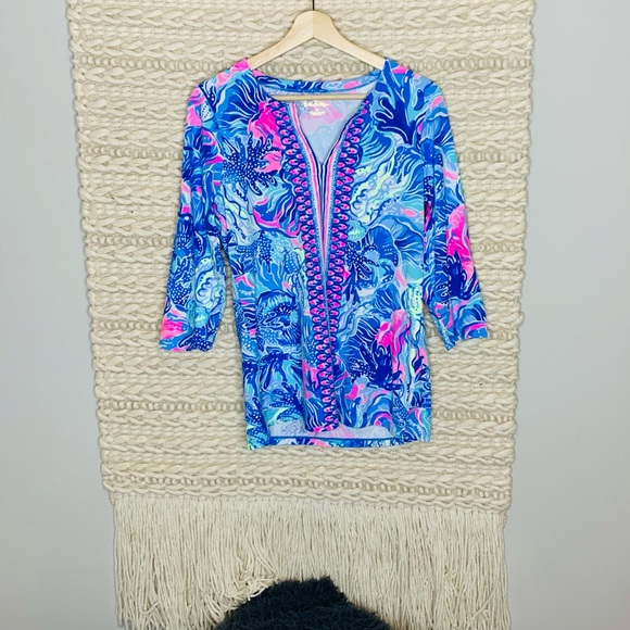 Lilly Pulitzer Tops - Lilly Pulitzer UPF 50+ Chilly Lilly Karina Tunic Top